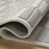 Chris Loves Julia x Loloi Bradley Ivory / Grey Rug 0-RUGS-wool Loloi