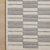 Chris Loves Julia x Loloi Bradley Ivory / Grey Rug 0-RUGS-wool Loloi