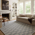 Chris Loves Julia x Loloi Bradley Ivory / Grey Rug 0-RUGS-wool Loloi