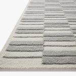 Chris Loves Julia x Loloi Bradley Ivory / Grey Rug 0-RUGS-wool Loloi