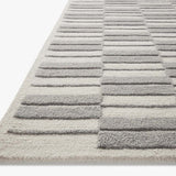 Chris Loves Julia x Loloi Bradley Ivory / Grey Rug 0-RUGS-wool Loloi