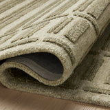 Chris Loves Julia x Loloi Bradley Sage / Olive Rug 0-RUGS-wool Loloi