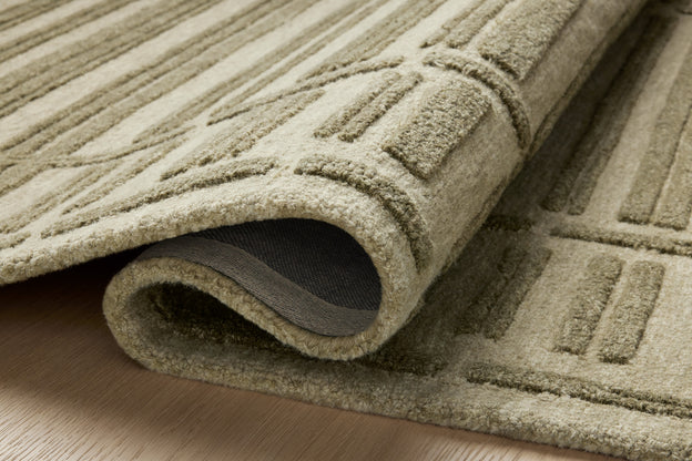 Chris Loves Julia x Loloi Bradley Sage / Olive Rug 0-RUGS-wool Loloi