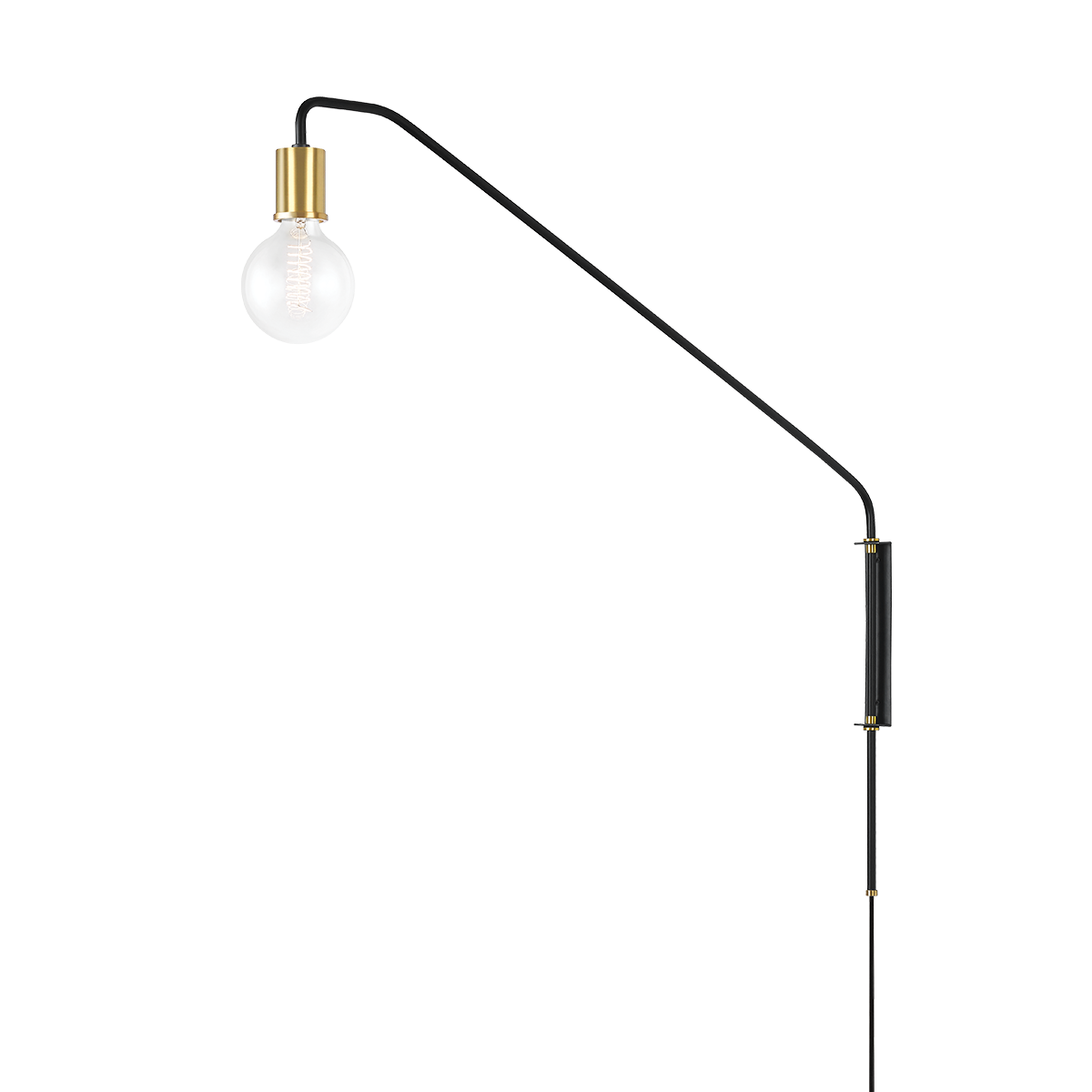 Becca Plug-In Sconce LIGHTING - sconce Hudson Valley Lighting Soft Black