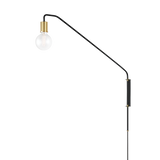 Becca Plug-In Sconce LIGHTING - sconce Hudson Valley Lighting Soft Black