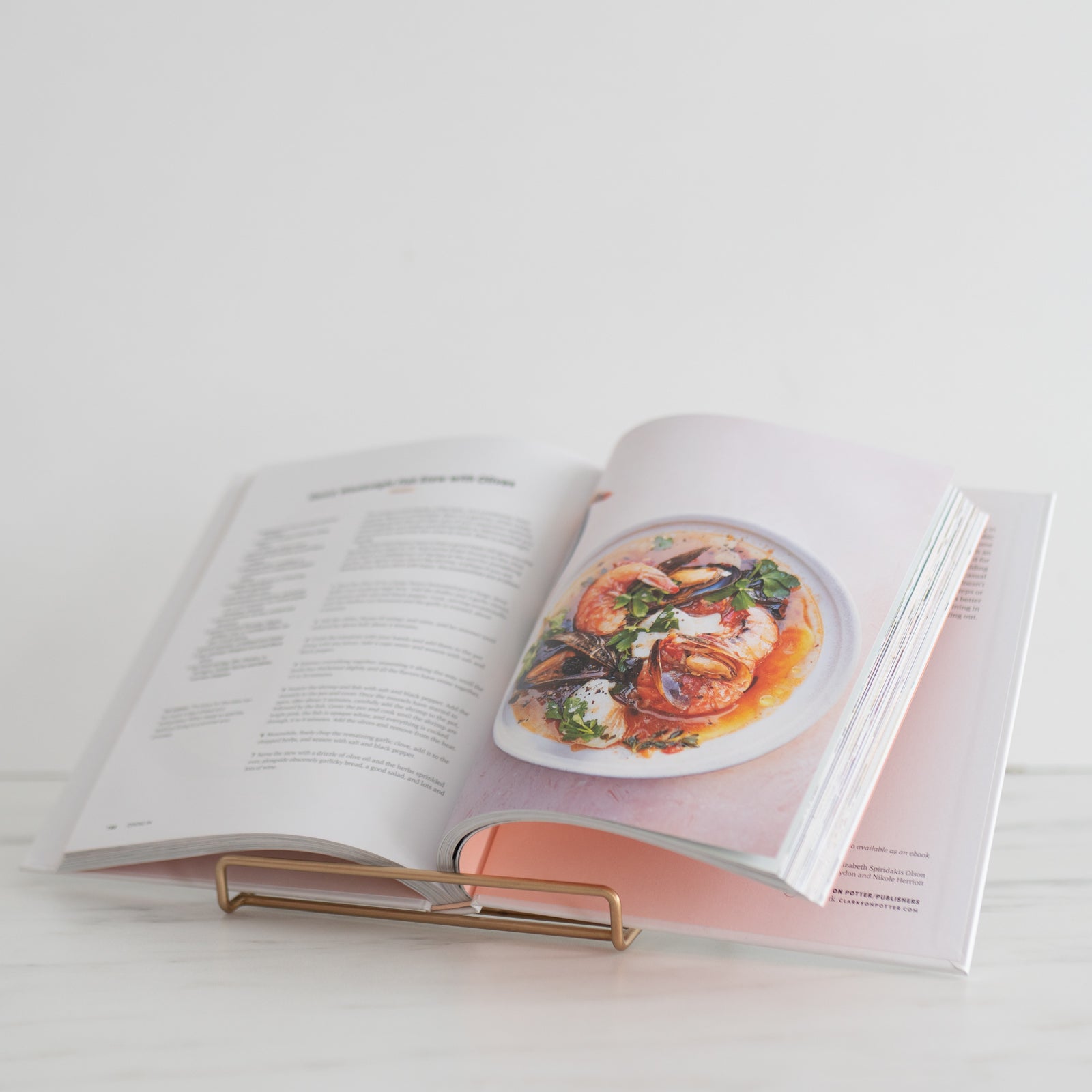 Brass Book Stand brass stand Fog Linen Work