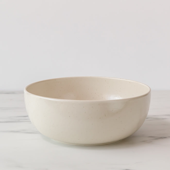 Ceramic Vanilla Serving Bowl bowl David Shaw Salad Serving Bowl