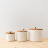 Ceramic Vanilla Canister with Lid canister David Shaw