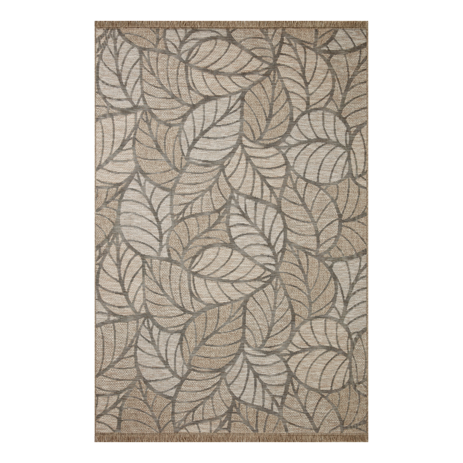 Loloi Dawn Natural Leaves Outdoor Rug 5-Rugs - indoor/outdoor Loloi