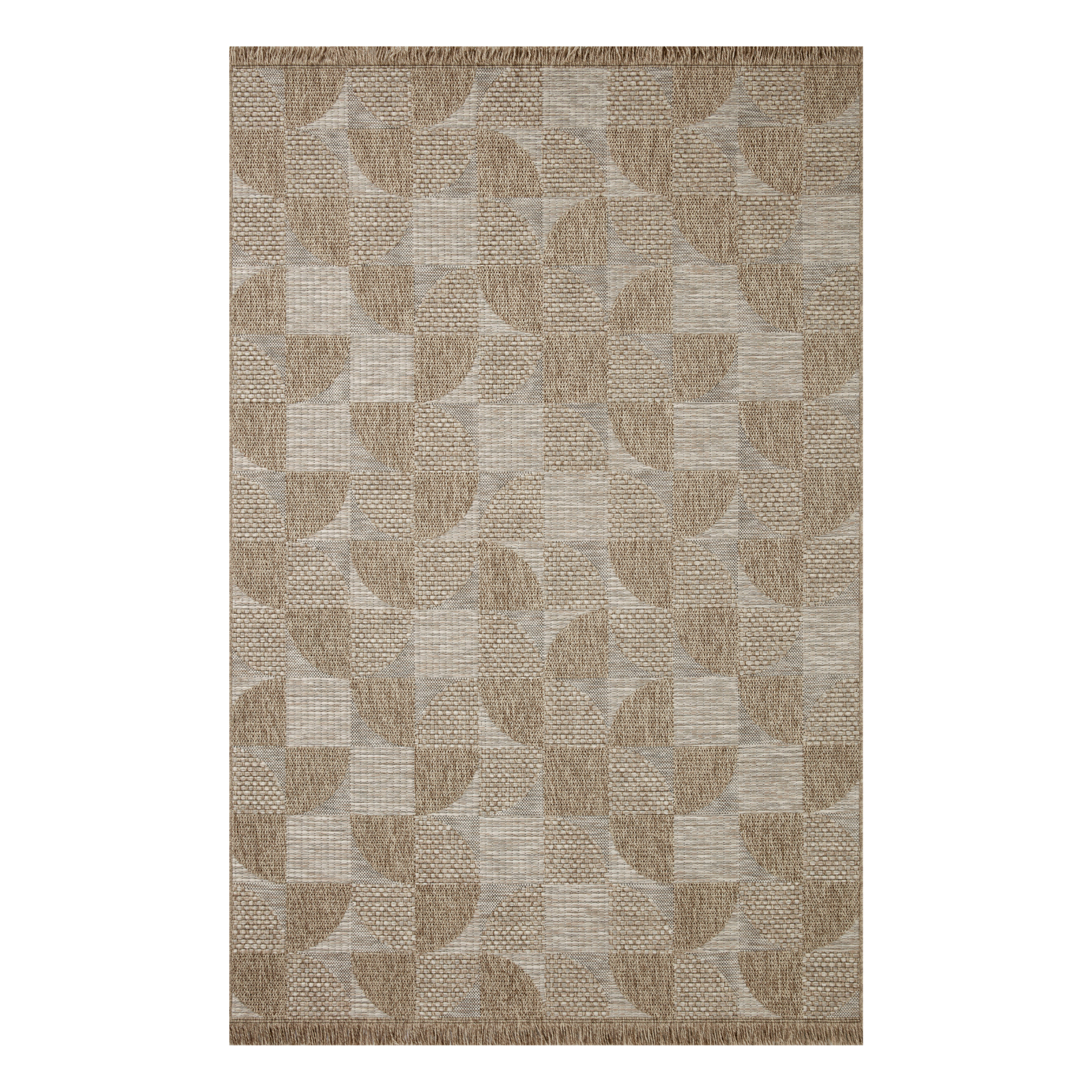 Loloi Dawn Natural Geometric Outdoor Rug 5-Rugs - indoor/outdoor Loloi