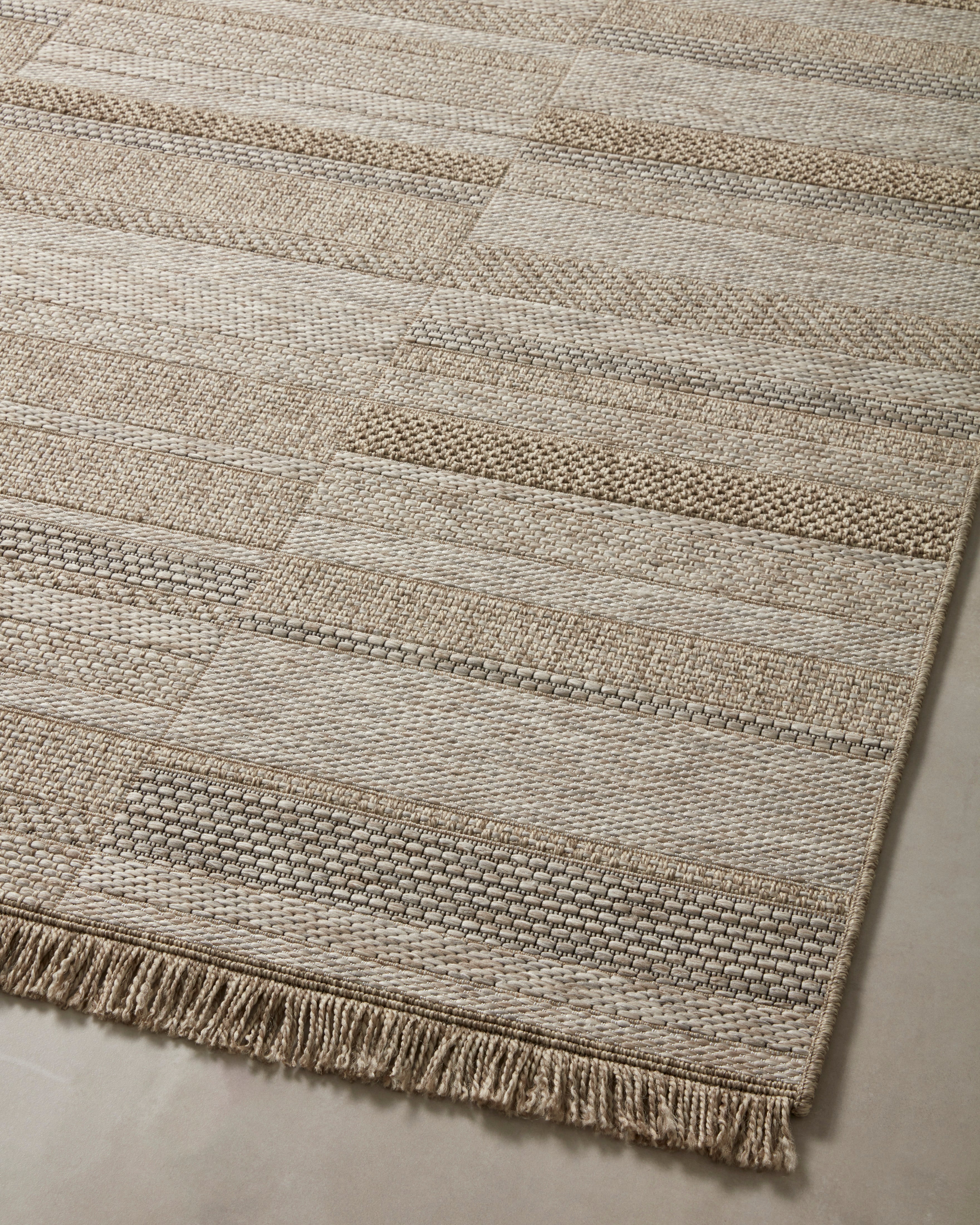 Loloi Dawn Natural Stripes Outdoor Rug 5-Rugs - indoor/outdoor Loloi