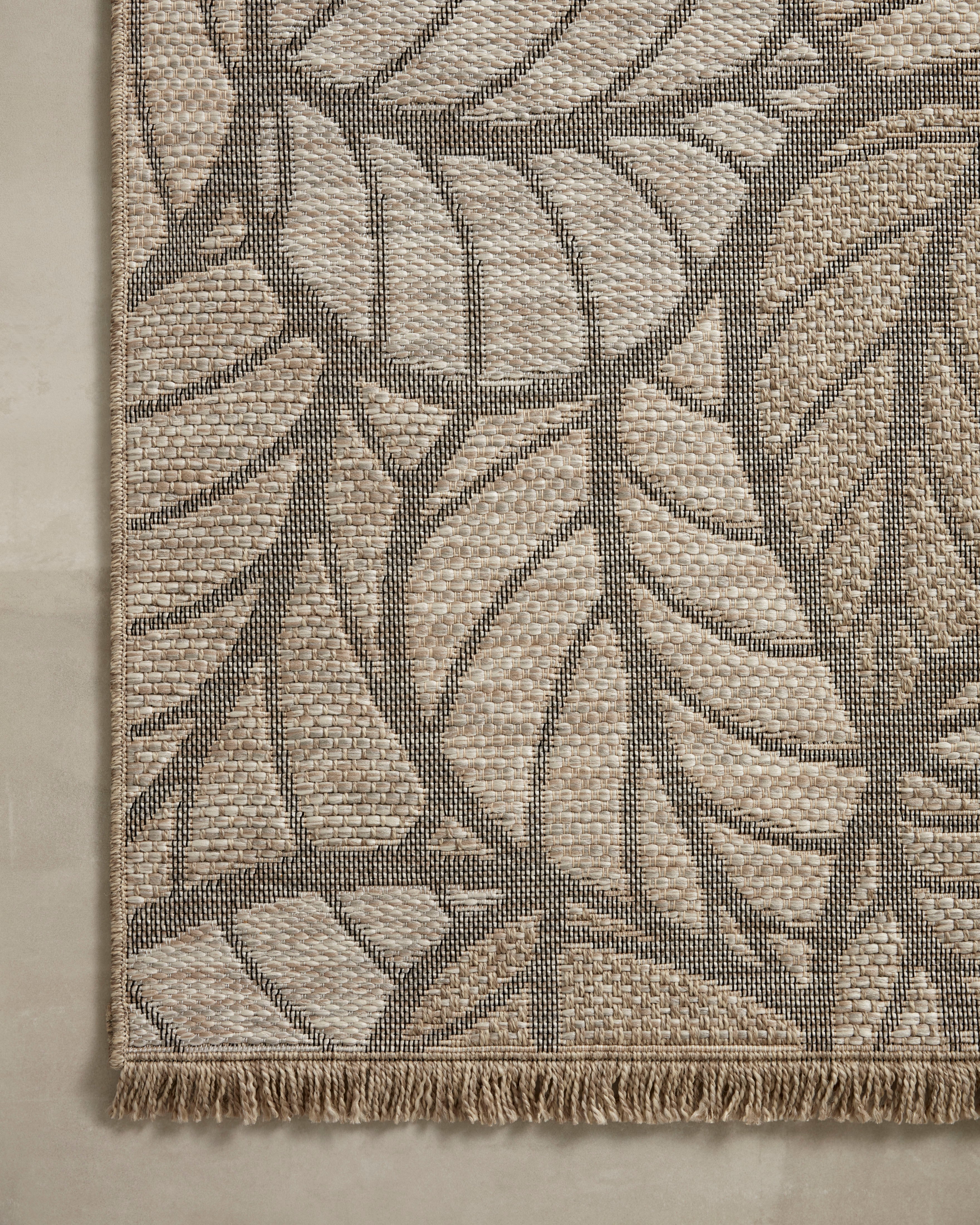 Loloi Dawn Natural Leaves Outdoor Rug 5-Rugs - indoor/outdoor Loloi