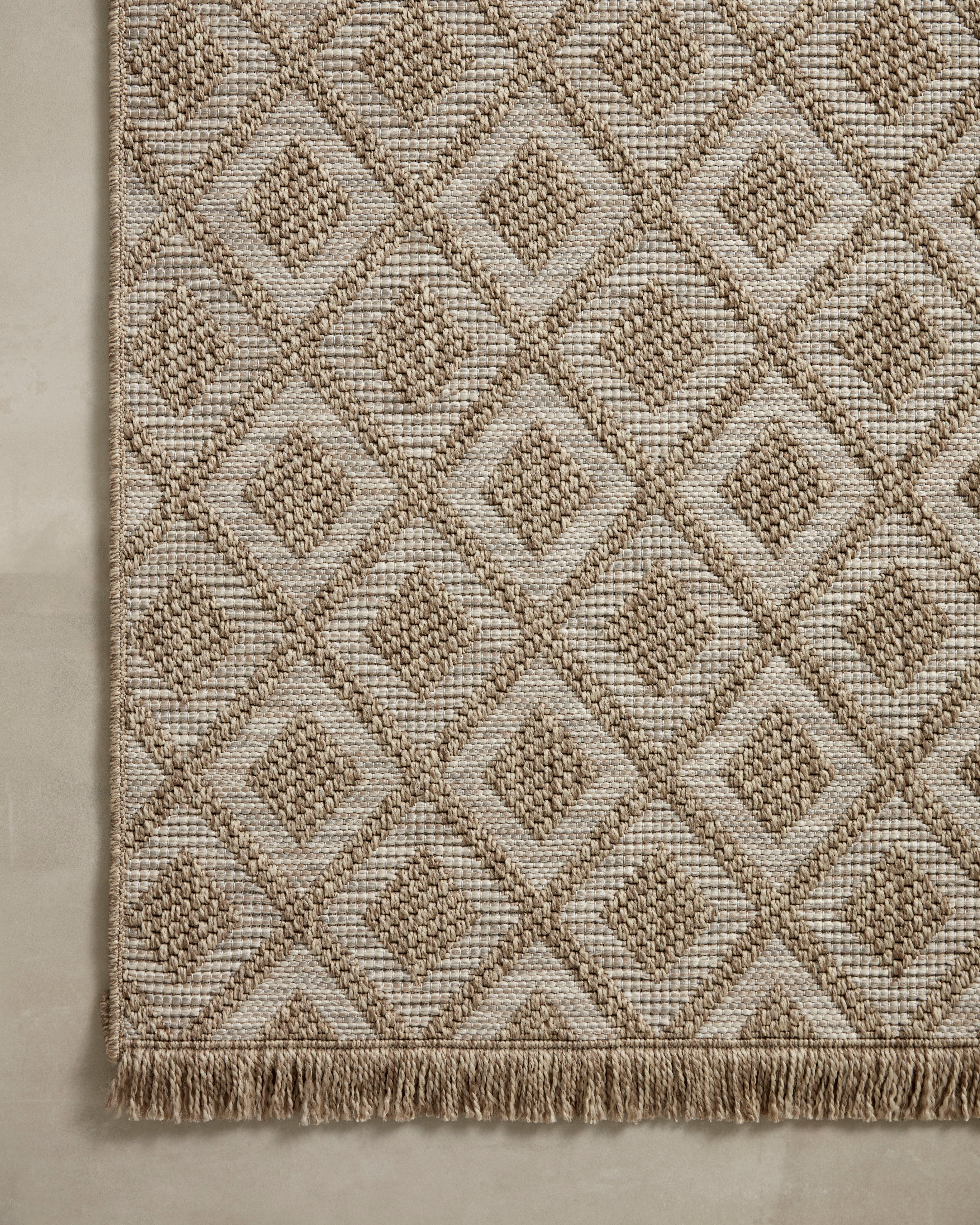 Loloi Dawn Natural Diamonds Outdoor Rug 5-Rugs - indoor/outdoor Loloi