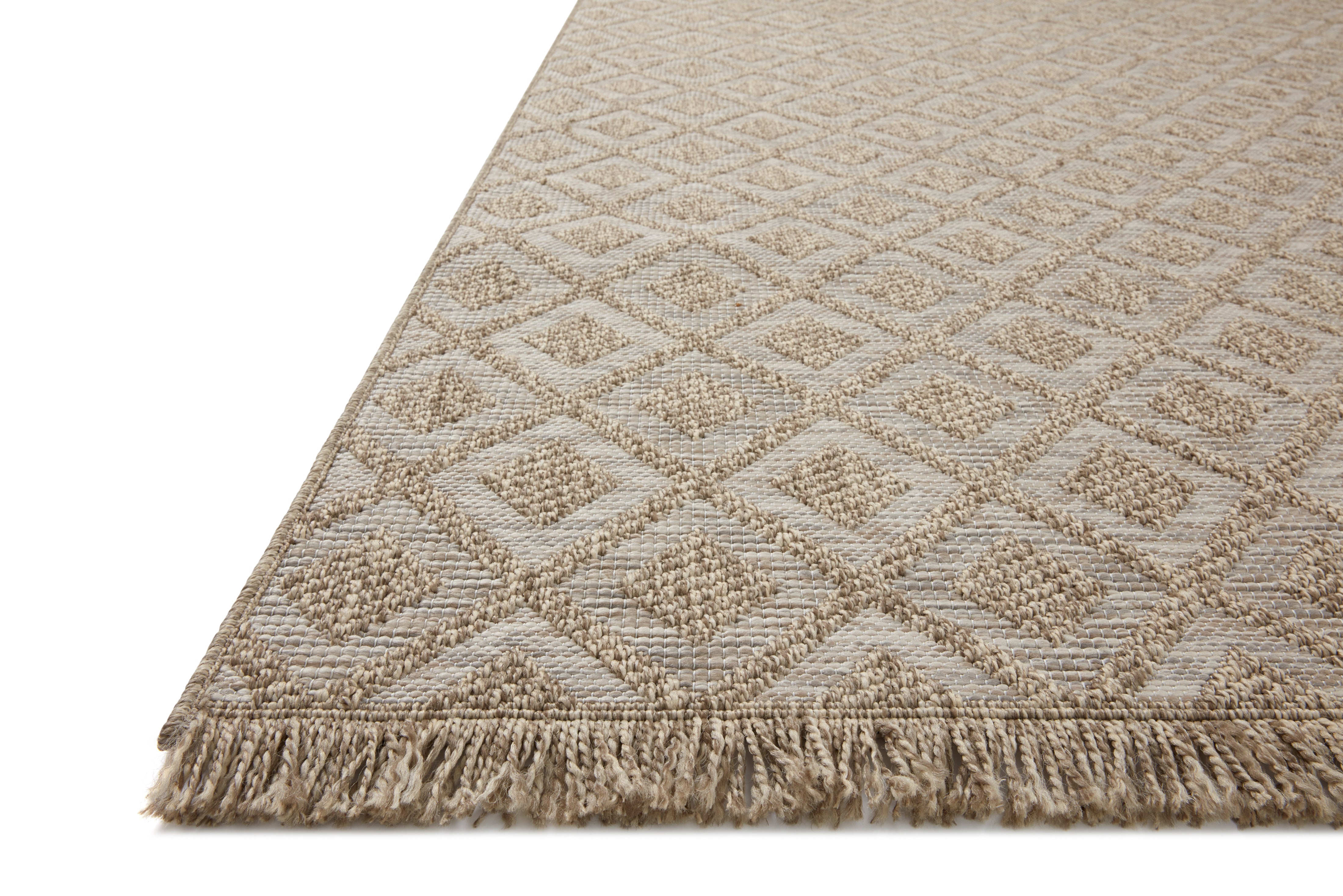 Loloi Dawn Natural Diamonds Outdoor Rug 5-Rugs - indoor/outdoor Loloi
