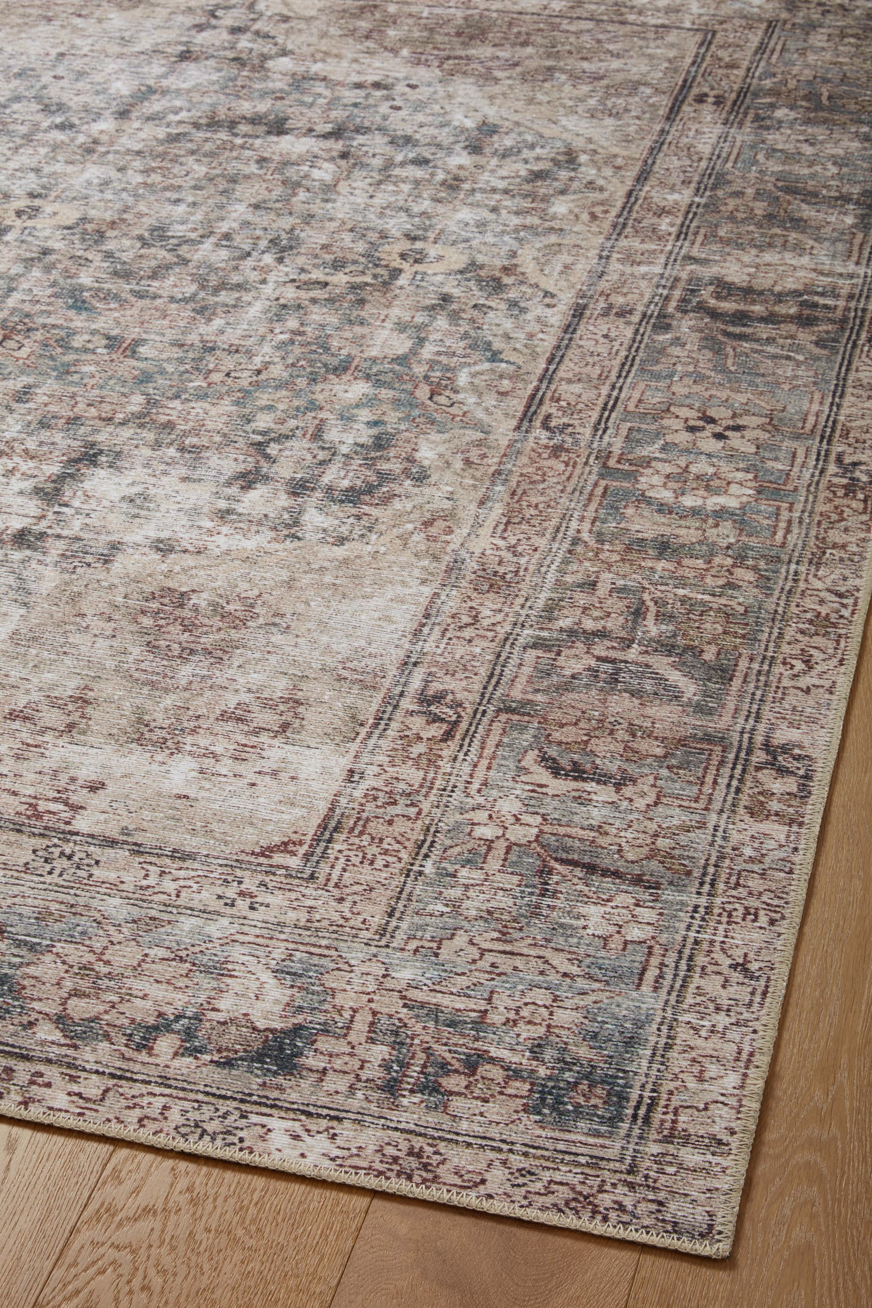 Amber Lewis x Loloi Georgie Lagoon / Beige Rug 0-patterned rugs Loloi