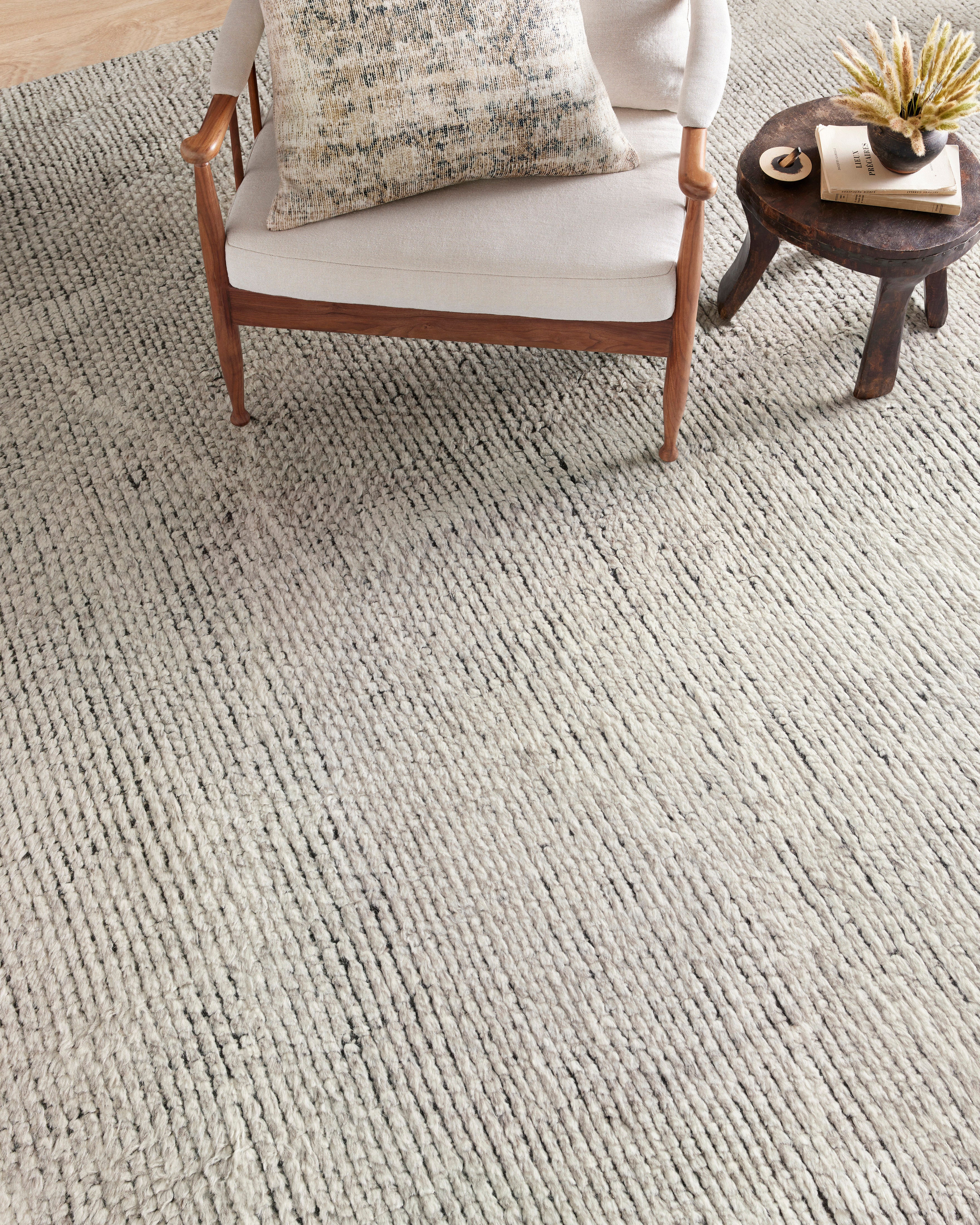 Amber Lewis x Loloi Gwyneth Ivory / Taupe Rug 1- RUGS - wool Loloi