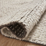 Amber Lewis x Loloi Gwyneth Ivory / Taupe Rug 1- RUGS - wool Loloi