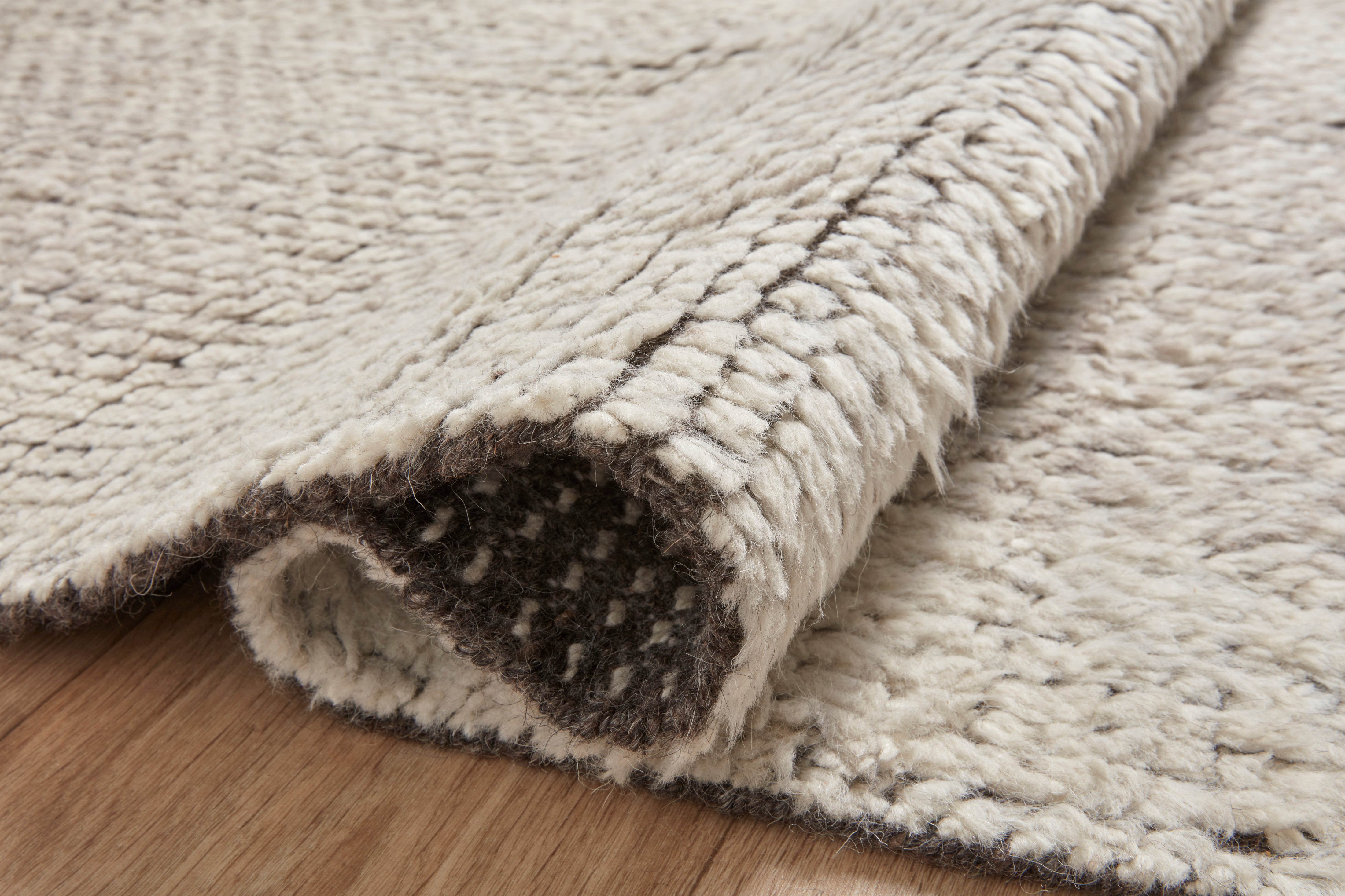 Amber Lewis x Loloi Gwyneth Ivory / Taupe Rug 1- RUGS - wool Loloi