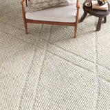 Amber Lewis x Loloi Gwyneth Ivory / Silver Rug 1- RUGS - wool Loloi