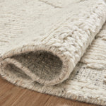 Amber Lewis x Loloi Gwyneth Ivory / Silver Rug 1- RUGS - wool Loloi
