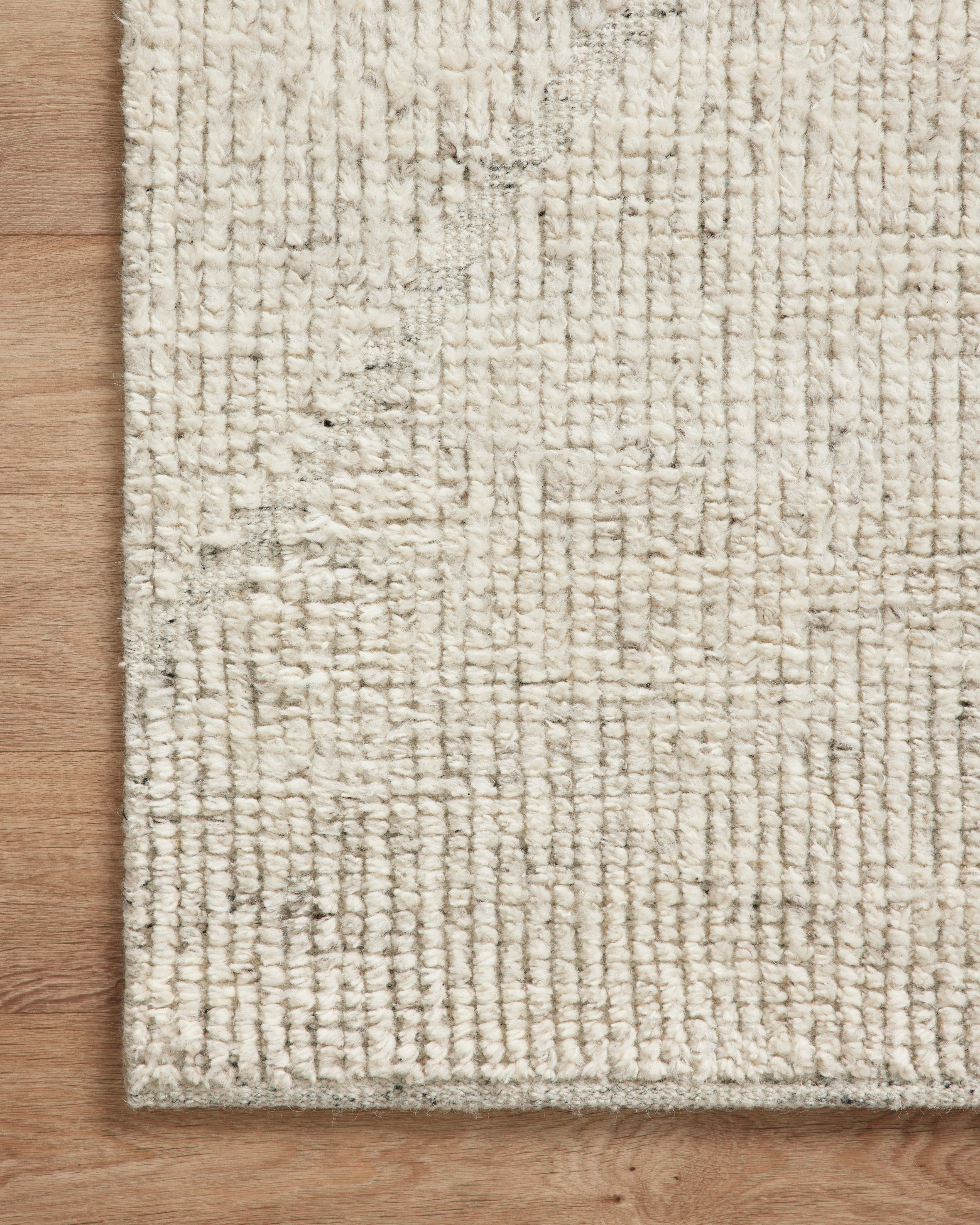 Amber Lewis x Loloi Gwyneth Ivory / Silver Rug 1- RUGS - wool Loloi