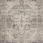Loloi Hathaway Steel / Ivory Rug 1-RUGS - patterned Loloi