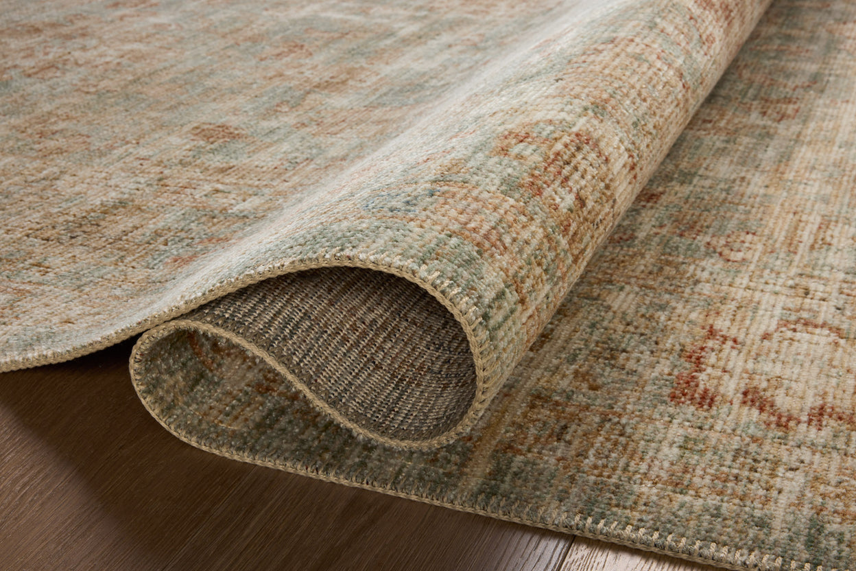 Loloi Heritage Aqua / Terracotta Rug 0-RUGS-patterned Loloi
