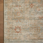 Loloi Heritage Aqua / Terracotta Rug 0-RUGS-patterned Loloi