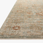 Loloi Heritage Aqua / Terracotta Rug 0-RUGS-patterned Loloi