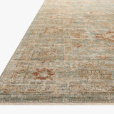Loloi Heritage Aqua / Terracotta Rug 0-RUGS-patterned Loloi