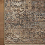 Loloi Heritage Mocha / Denim Rug 0-RUGS-patterned Loloi