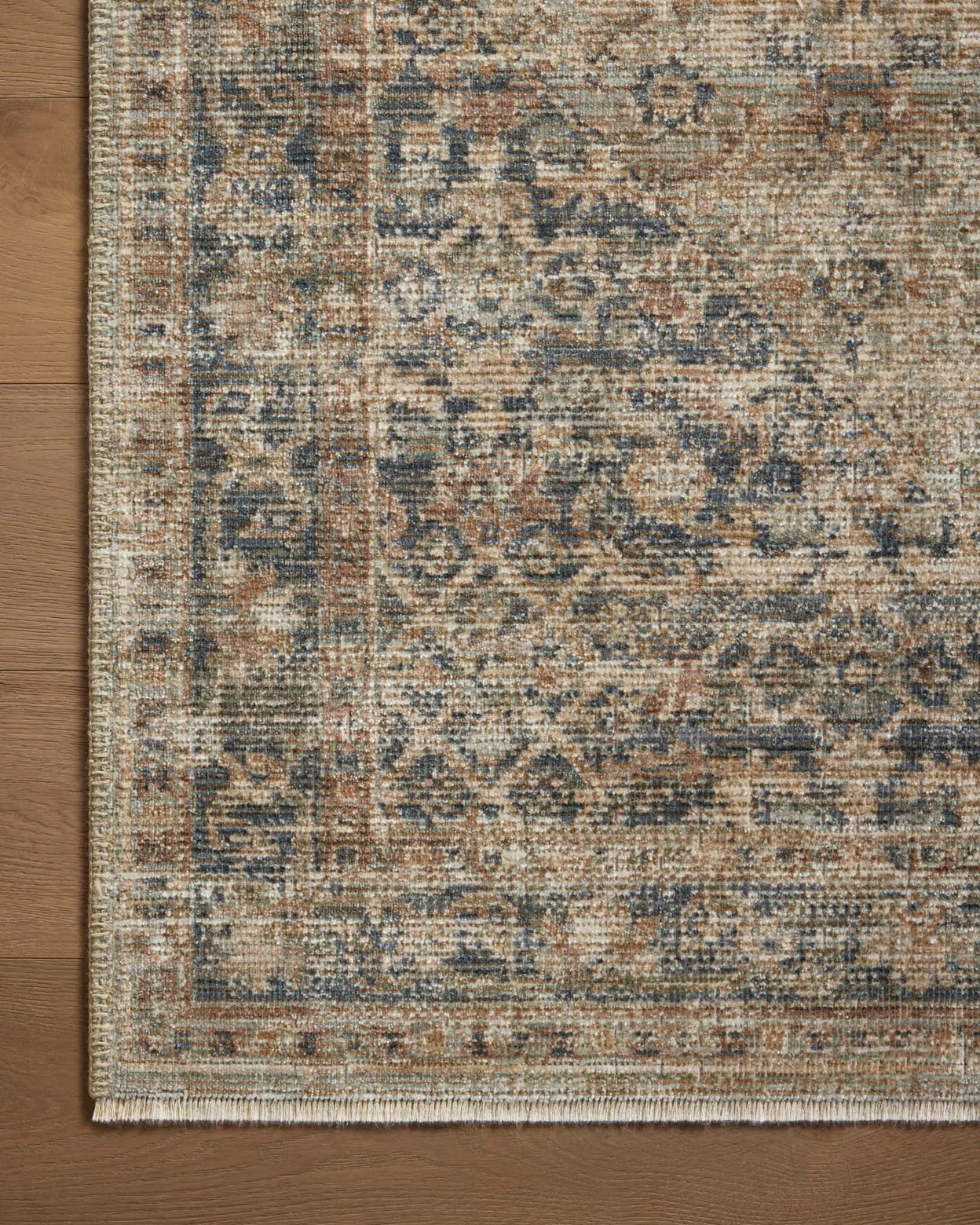Loloi Heritage Sage / Navy Rug 0-RUGS-patterned Loloi
