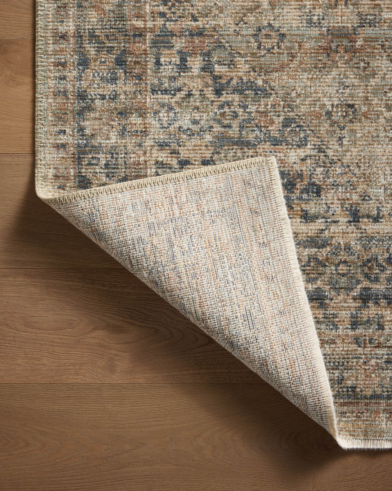 Loloi Heritage Sage / Navy Rug 0-RUGS-patterned Loloi