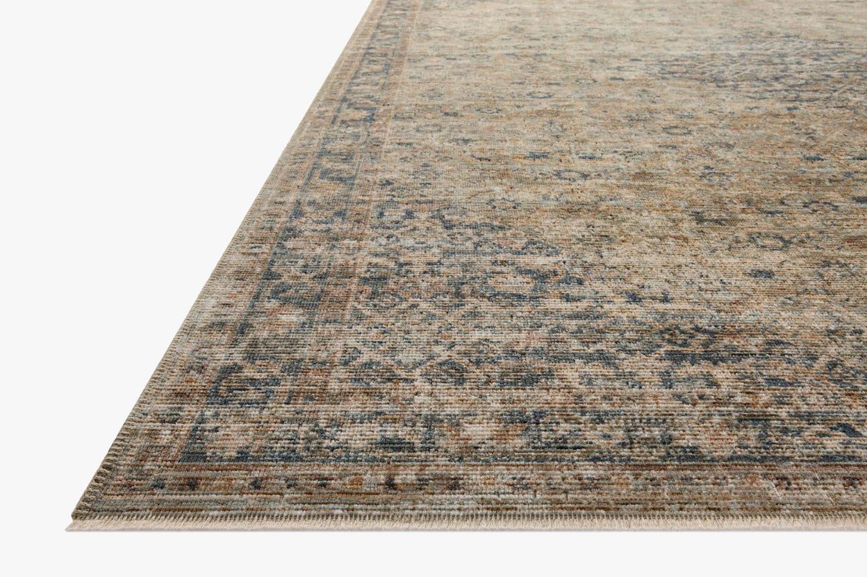 Loloi Heritage Sage / Navy Rug 0-RUGS-patterned Loloi