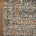 Loloi Heritage Blue / Rust Rug 0-RUGS-patterned Loloi