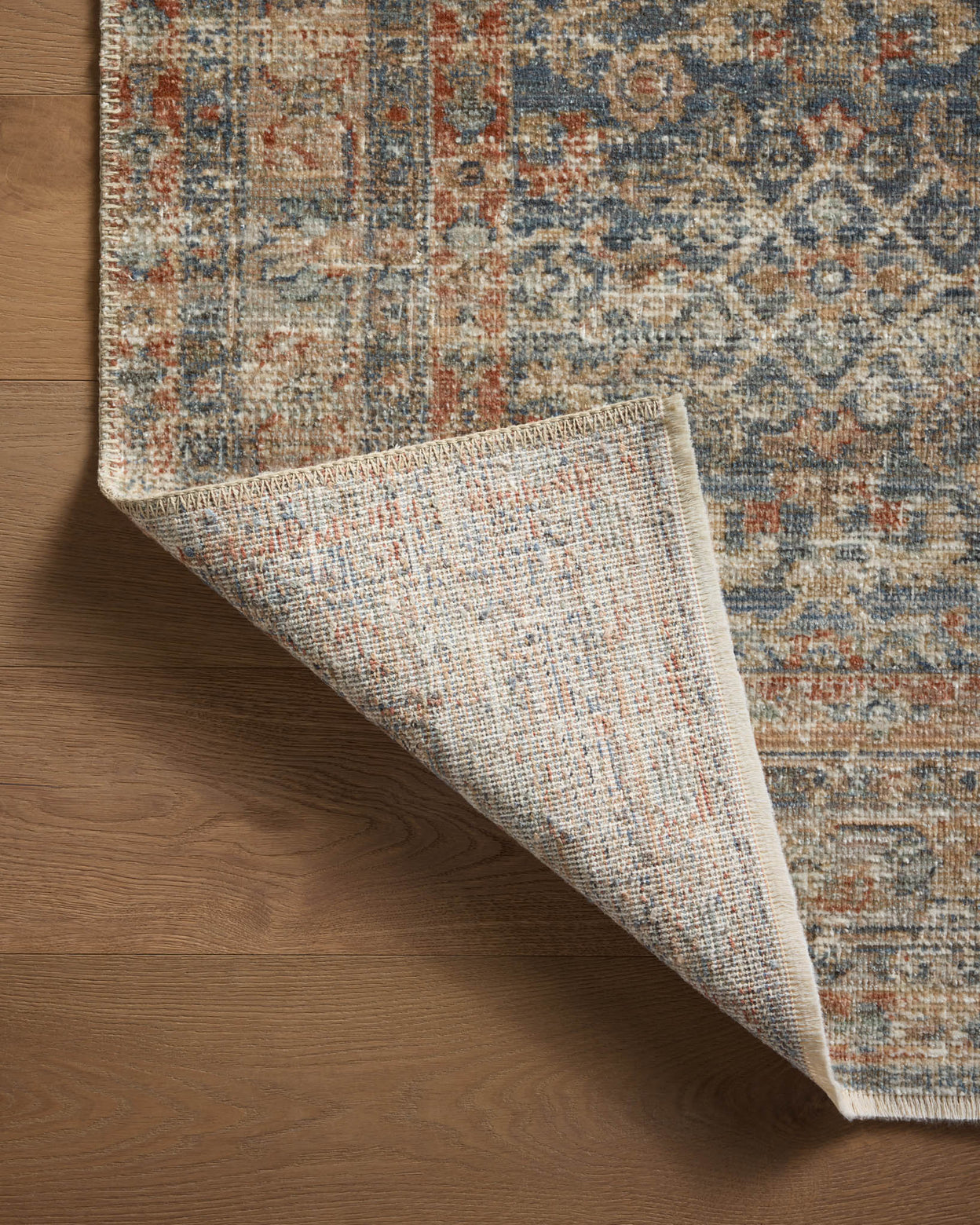 Loloi Heritage Blue / Rust Rug 0-RUGS-patterned Loloi
