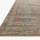 Loloi Heritage Blue / Rust Rug 0-RUGS-patterned Loloi