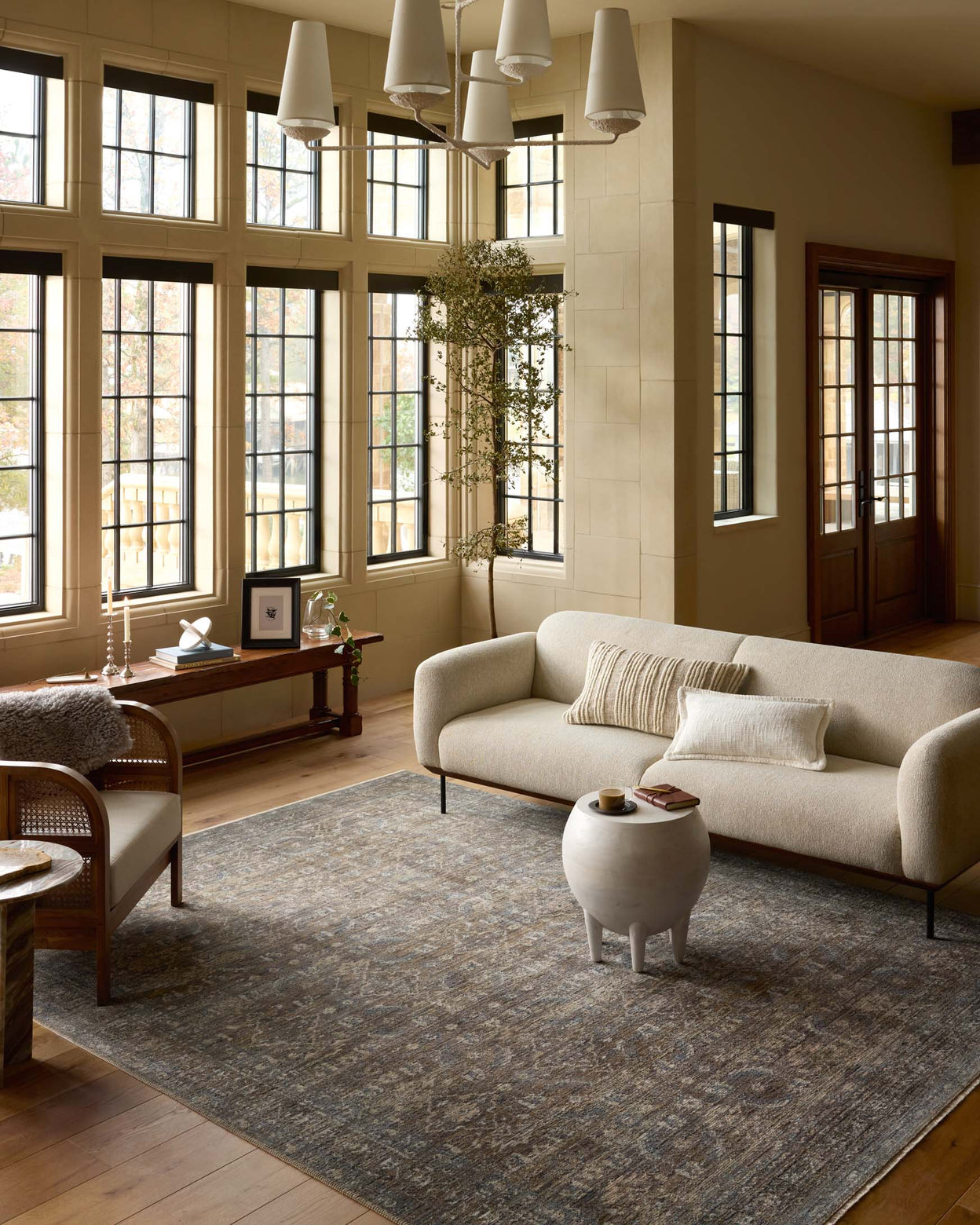 Loloi Heritage Lagoon / Tobacco Rug 0-RUGS-patterned Loloi