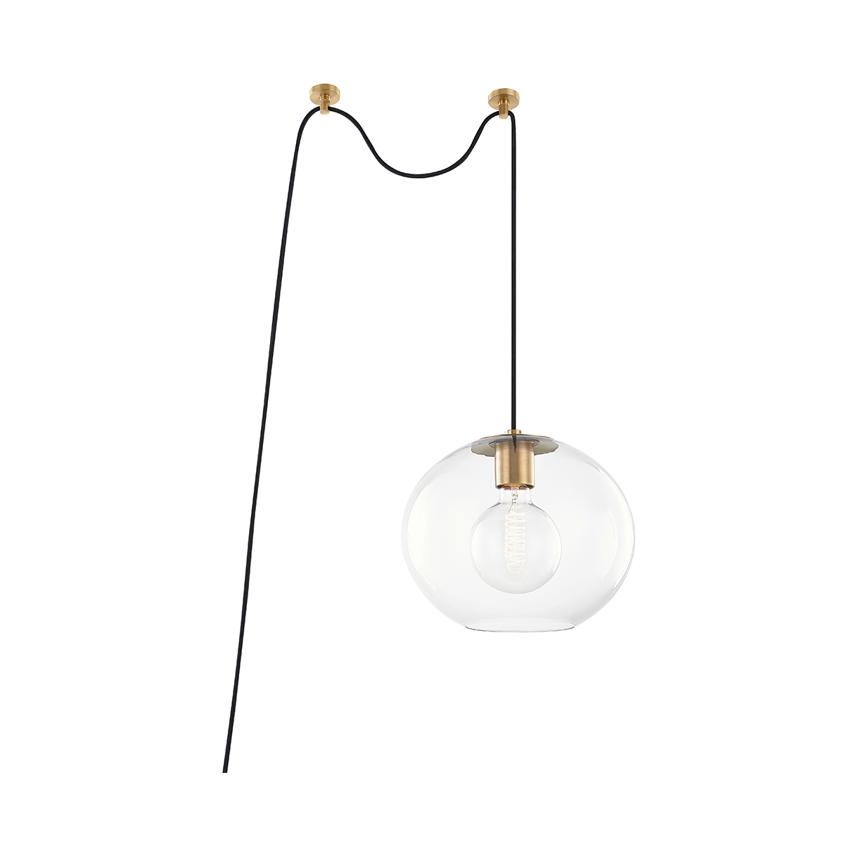 Margot Swag Pendant LIGHTING - pendant Hudson Valley Lighting Aged Brass