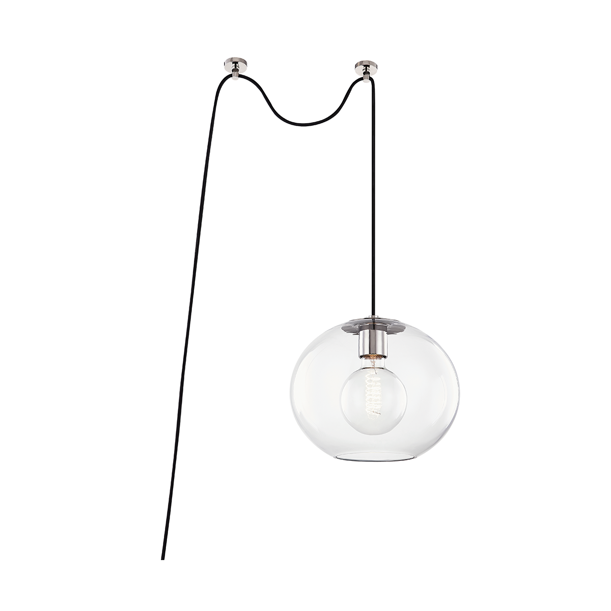 Margot Swag Pendant LIGHTING - pendant Hudson Valley Lighting Polished Nickel