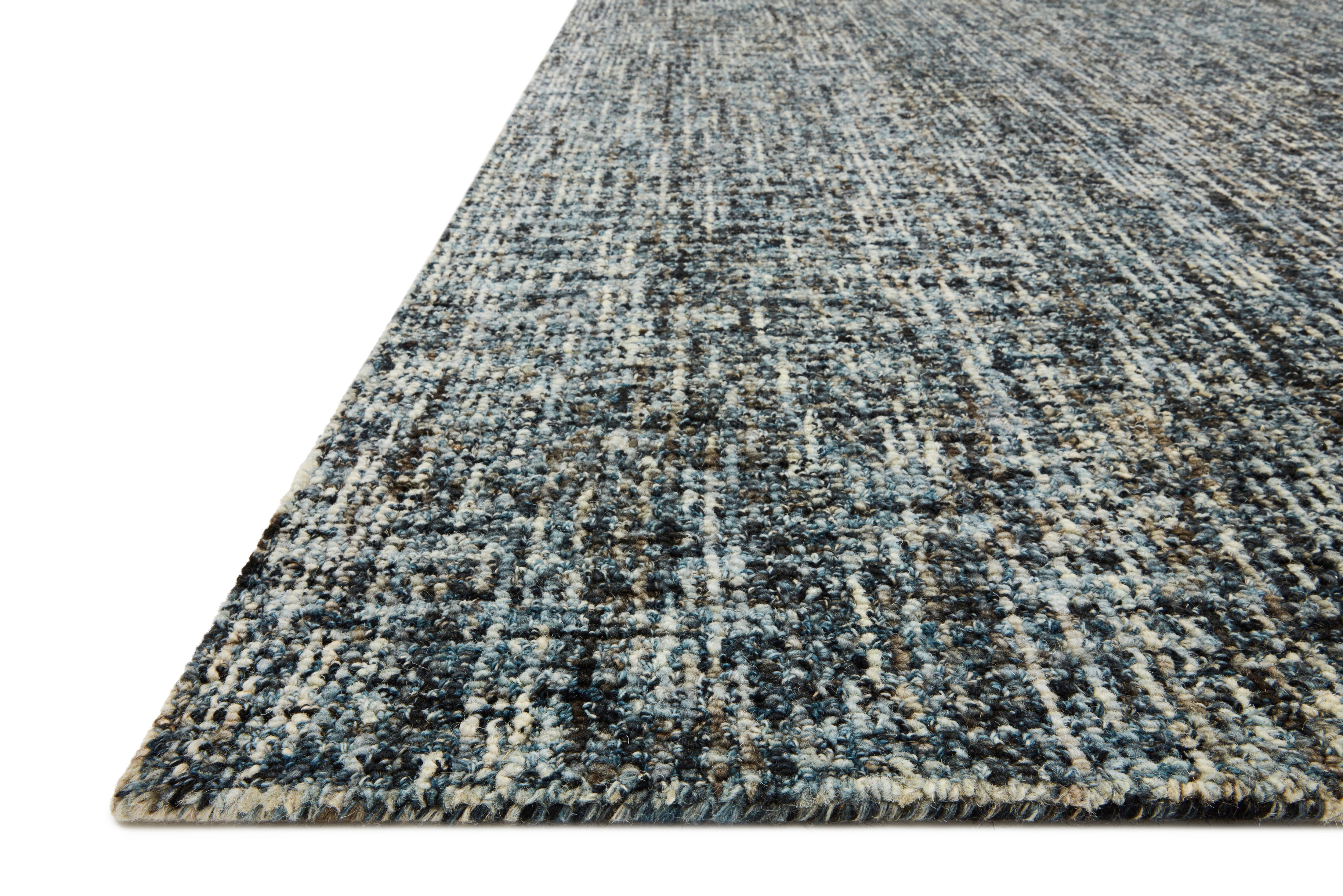 Loloi Harlow Denim / Charcoal Rug RUGS - Wool Loloi