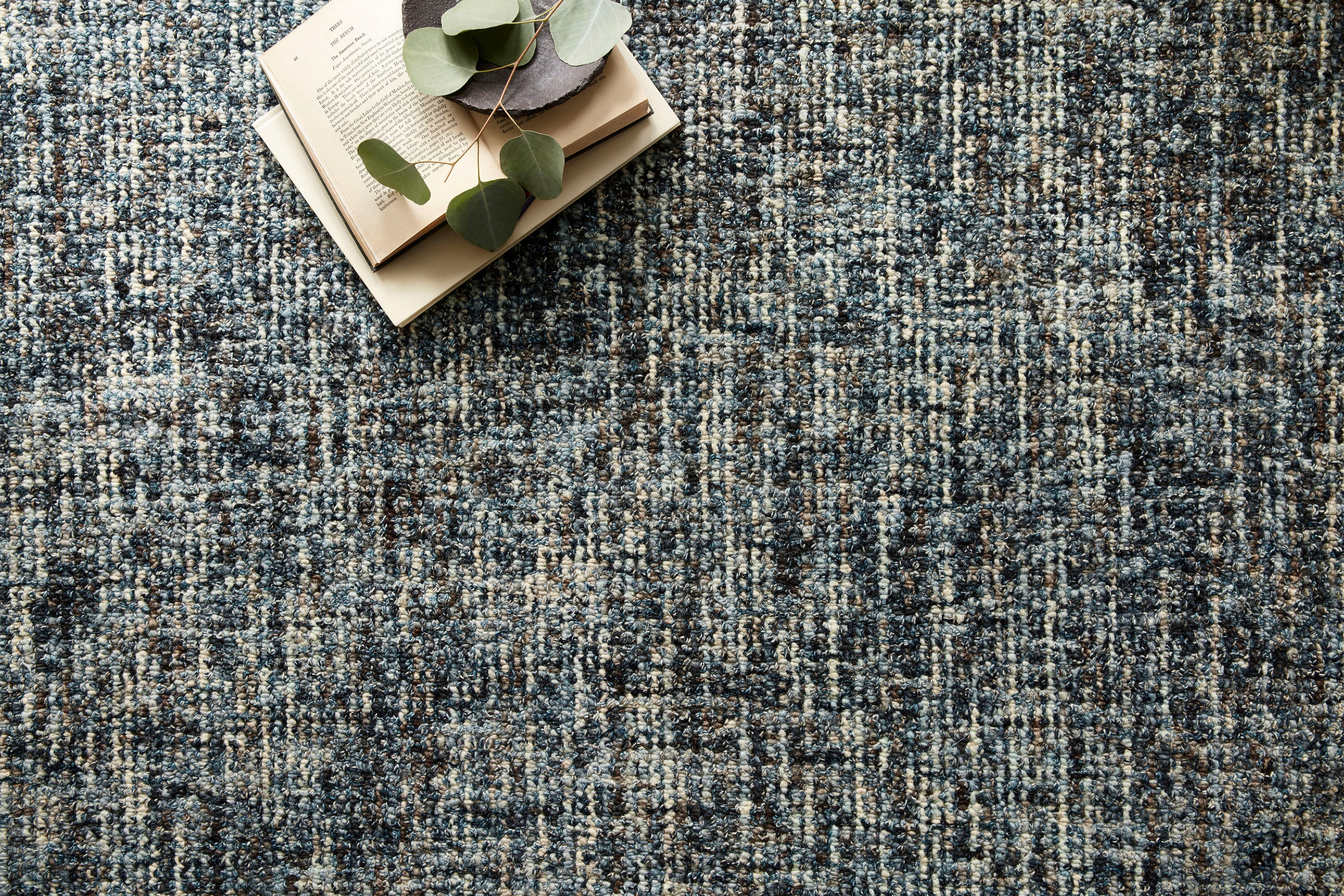 Loloi Harlow Denim / Charcoal Rug RUGS - Wool Loloi