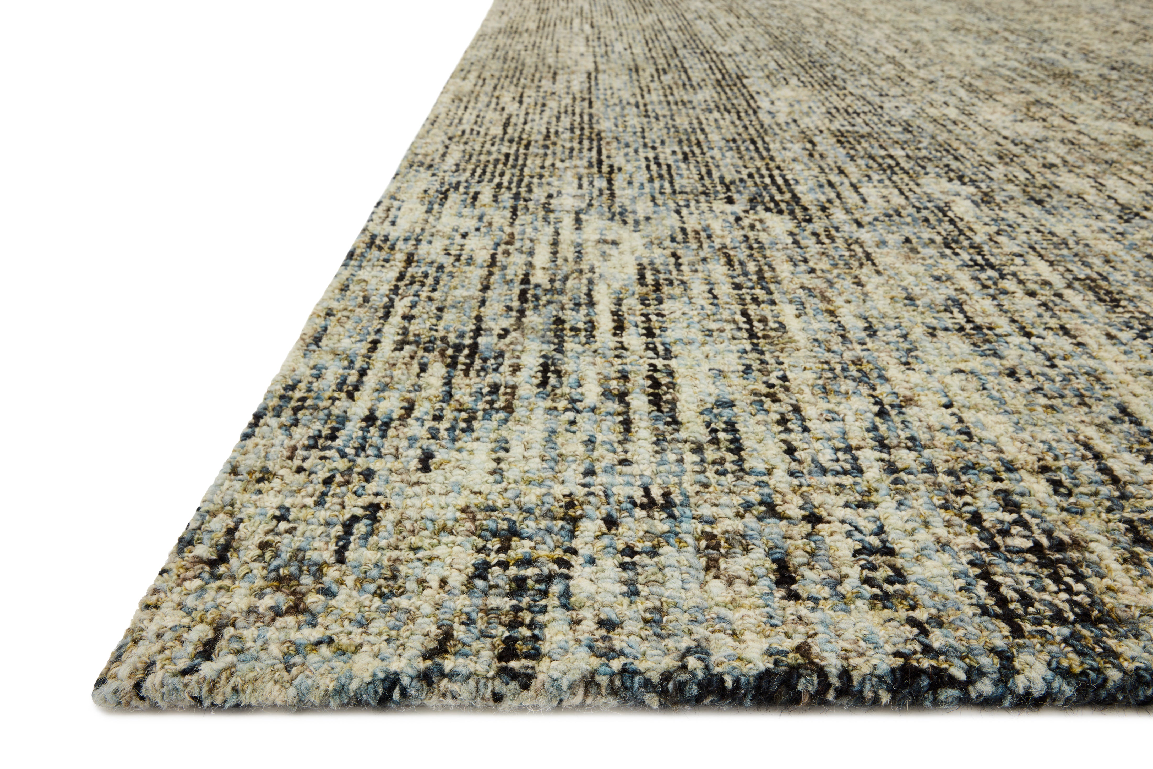 Loloi Harlow Olive / Denim Rug RUGS - wool Loloi
