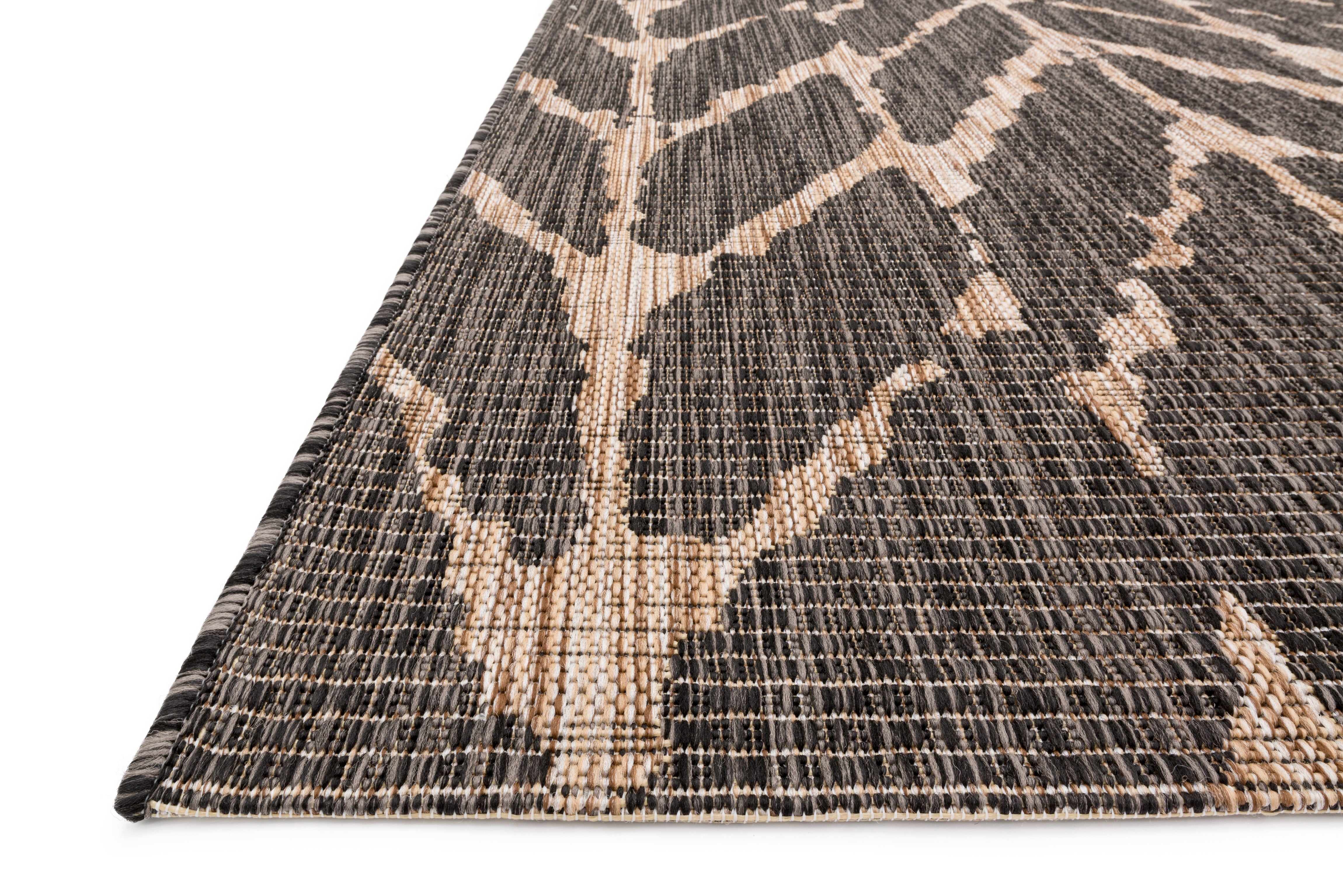 Isle Charcoal / Mocha Rug 5-Rugs - indoor/outdoor Loloi