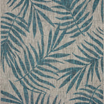 Isle Grey / Aqua Rug 5-Rugs - indoor/outdoor Loloi