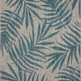 Isle Grey / Aqua Rug 5-Rugs - indoor/outdoor Loloi