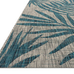 Isle Grey / Aqua Rug 5-Rugs - indoor/outdoor Loloi