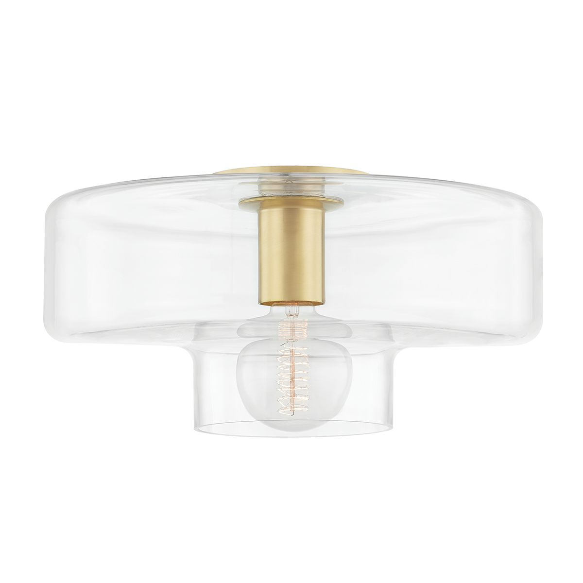 Iona Flush Mount LIGHTING - flush mount Hudson Valley Lighting Aged Brass