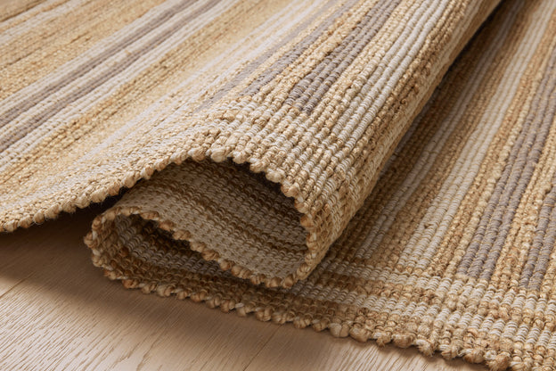 Chris Loves Julia x Loloi Judy Natural / Dove Rug 0-RUGS - jute Loloi