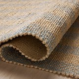 Chris Loves Julia x Loloi Judy Natural / Sky Rug 0-RUGS - jute Loloi